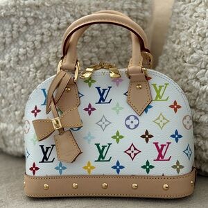 Louis Vuitton White Multicolor LV X Tm Alma BB